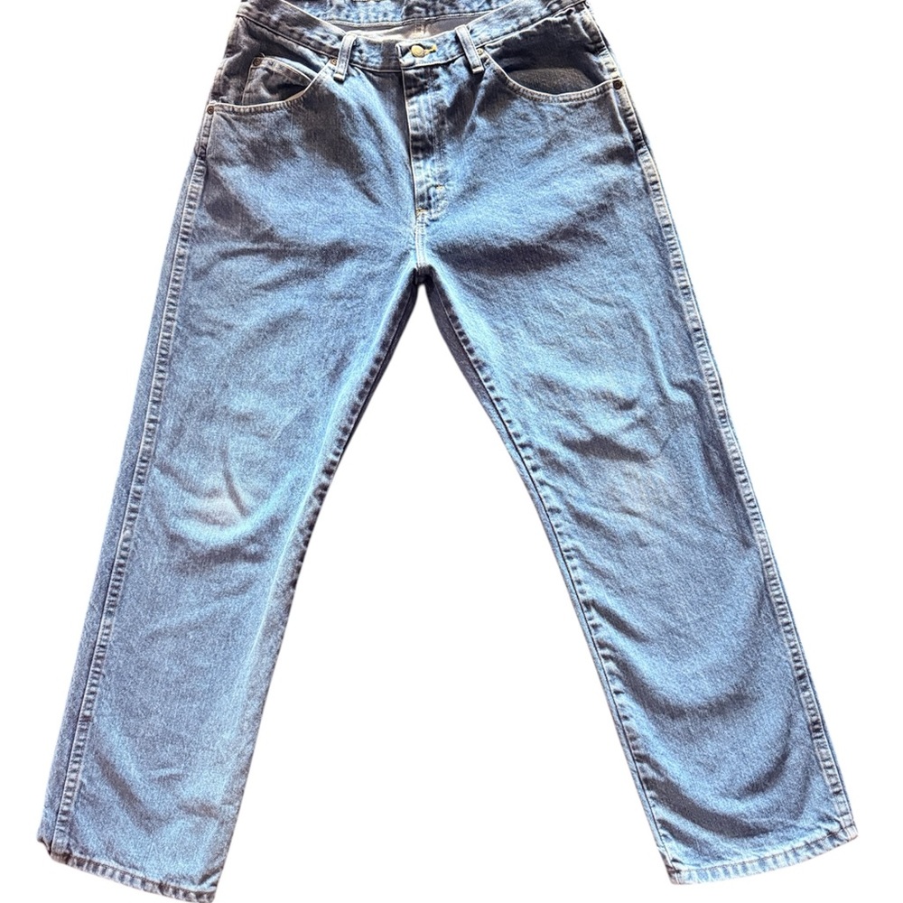 SOLD ON DEPOP 💙 Vintage Wrangler 90s Regular Fit Jeans – 34x29 – 100% Cotton - Picture 2 of 4